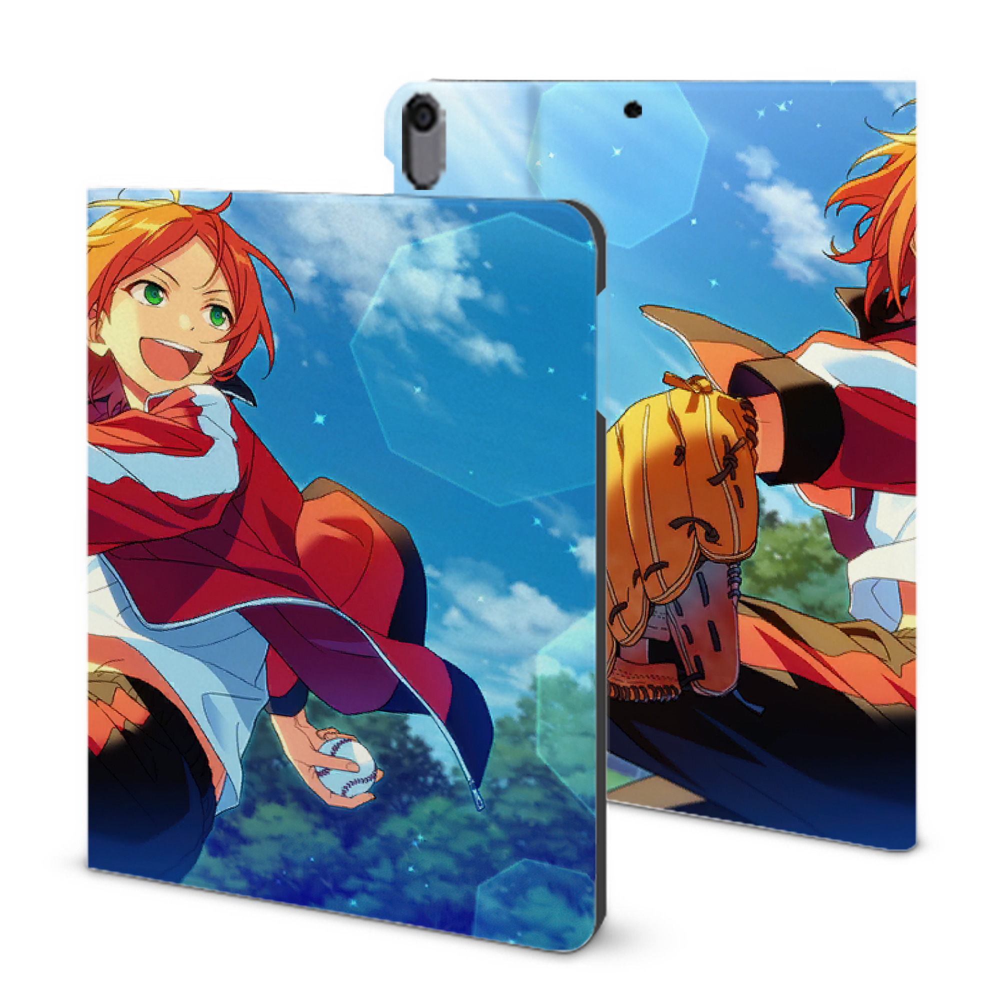 （画像用） あんさんぶるスターズ! Ensemble Stars IPad ケース ブック型 PUレザー TPU 耐衝撃 軽量 薄型 ペン収納なし 全面保護 IPad 各モデル対応